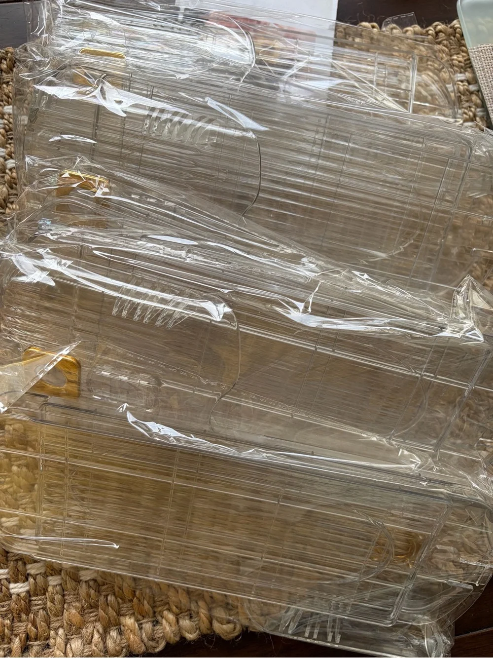 6 Set Clear Stackable Shoe Organizers